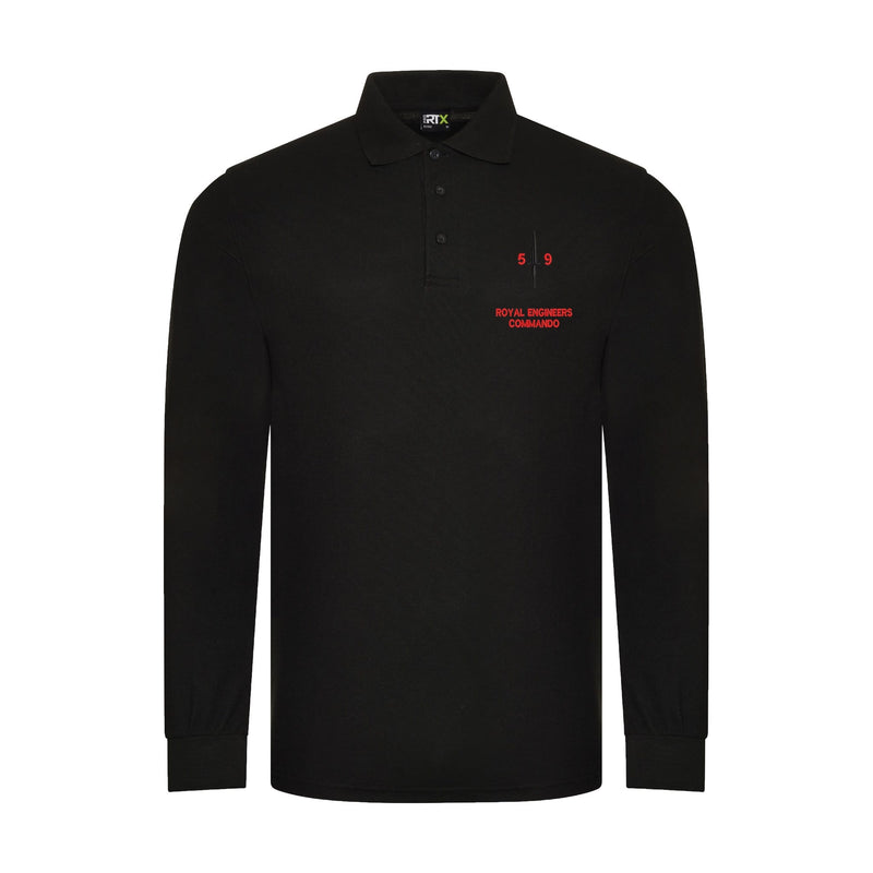 Royal Engineers 59 Commando Long Sleeve Polo Shirt