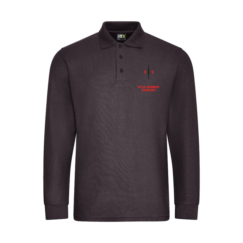 Royal Engineers 59 Commando Long Sleeve Polo Shirt