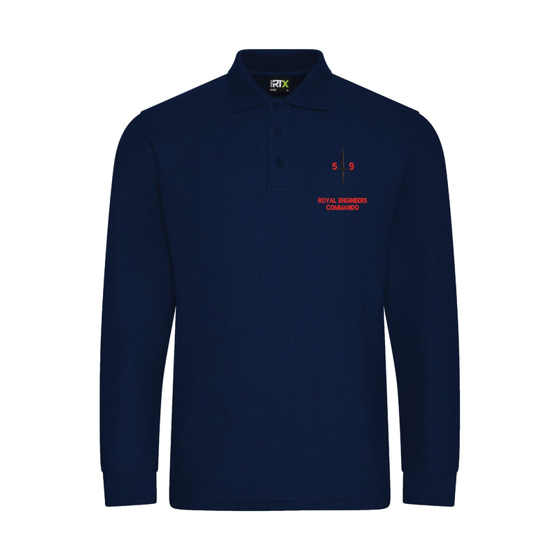 Royal Engineers 59 Commando Long Sleeve Polo Shirt