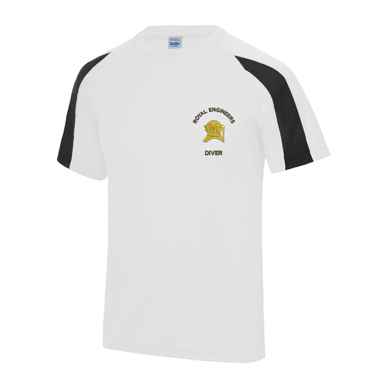 Royal Engineers Diver Contrast Polyester T-Shirt
