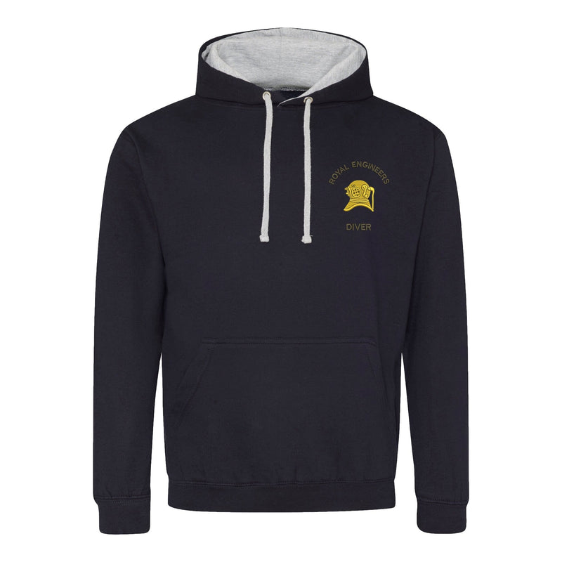 Royal Engineers Diver Varsity Contrast Hoodie