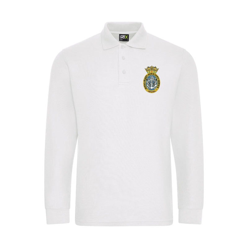 Royal Fleet Auxiliary Service Long Sleeve Polo Shirt
