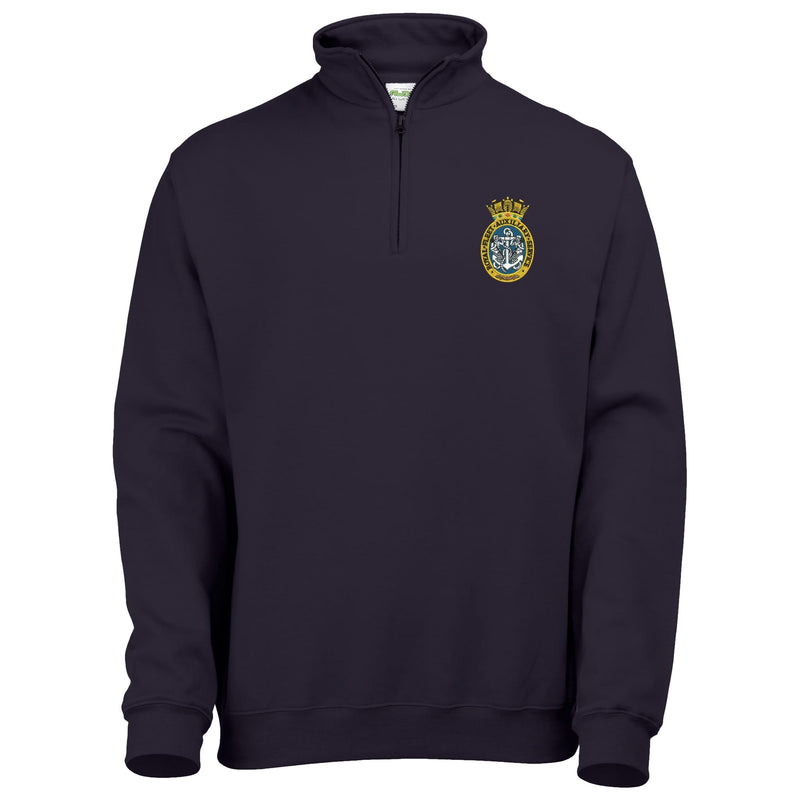 Royal Fleet Auxiliary Service Quarter Zip Sweatshirt