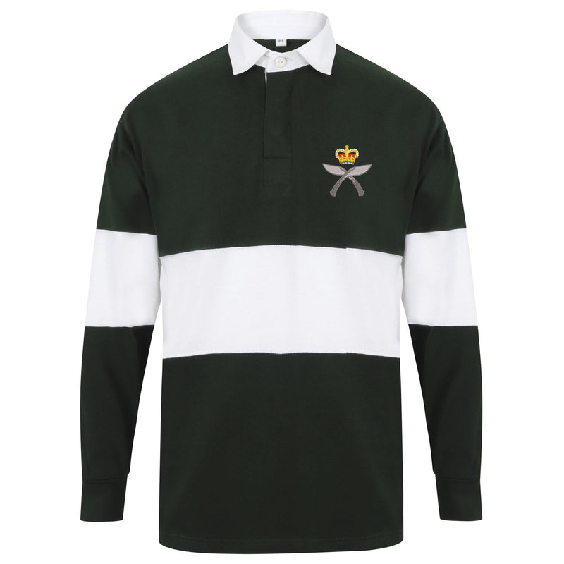 Royal Gurkha Rifles Long Sleeve Panelled Rugby Shirt