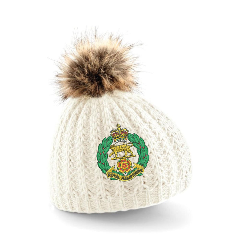 Royal Hampshire Regiment Pom Pom Beanie Hat