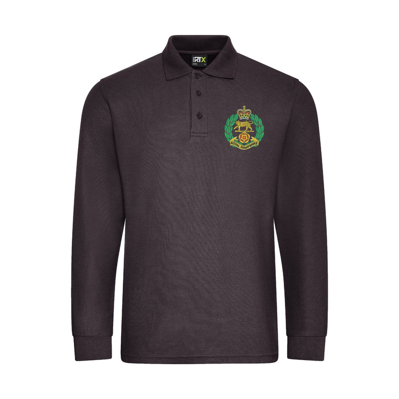 Royal Hampshire Regiment Long Sleeve Polo Shirt