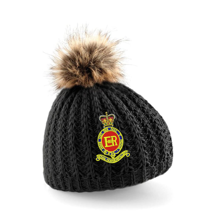 Royal Horse Artillery Pom Pom Beanie Hat
