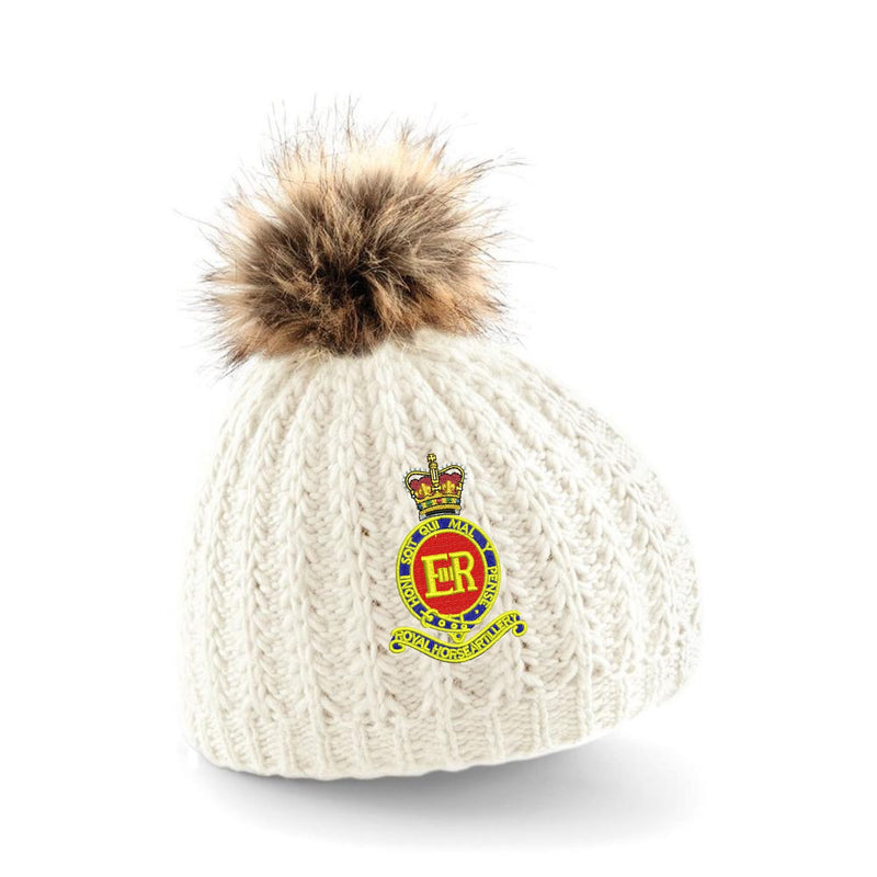 Royal Horse Artillery Pom Pom Beanie Hat