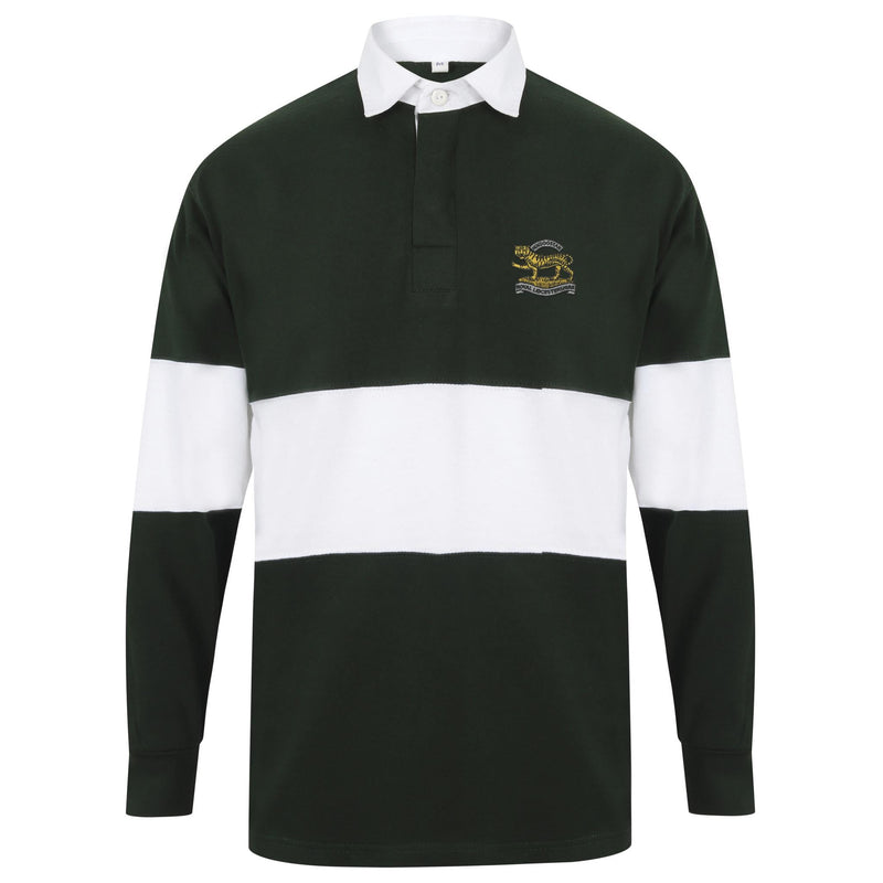 Royal Leicestershire Regiment - Tiger Long Sleeve Panelled Rugby Shirt