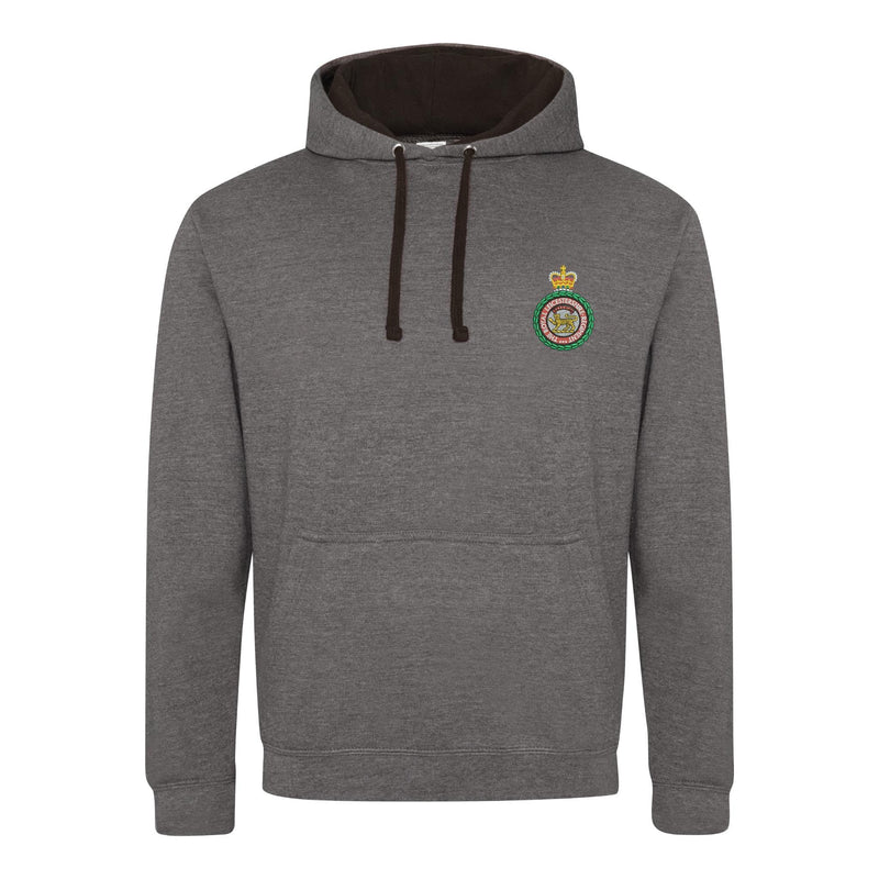 Royal Leicestershire Regiment - Wreath Varsity Contrast Hoodie