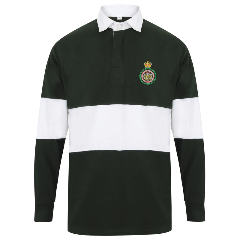 Royal Leicestershire Regiment - Wreath Long Sleeve Panelled Rugby Shirt