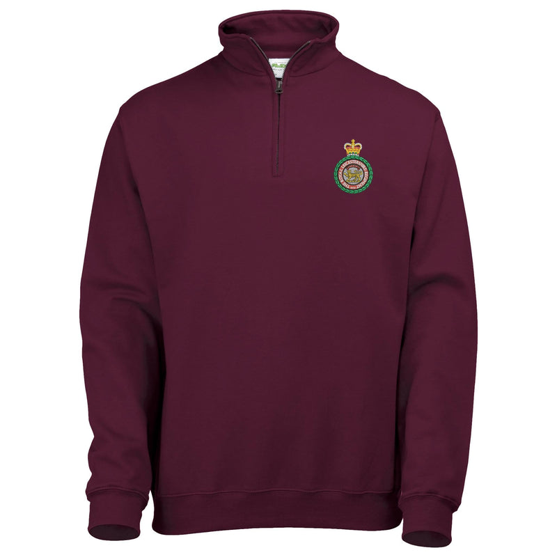 Royal Leicestershire Regiment - Wreath Quarter Zip Sweatshirt