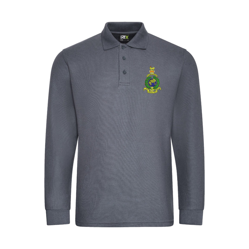 Royal Marines Long Sleeve Polo Shirt