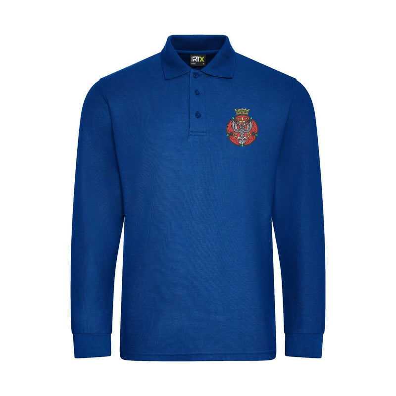 Royal Mercian and Lancastrian Yeomanry Long Sleeve Polo Shirt