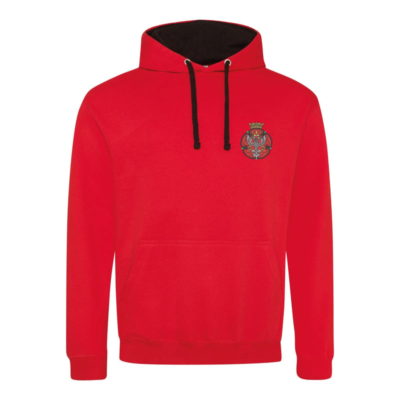 Royal Mercian and Lancastrian Yeomanry Varsity Contrast Hoodie