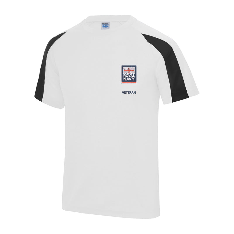 Royal Navy - Armed Forces Veteran Contrast Polyester T-Shirt