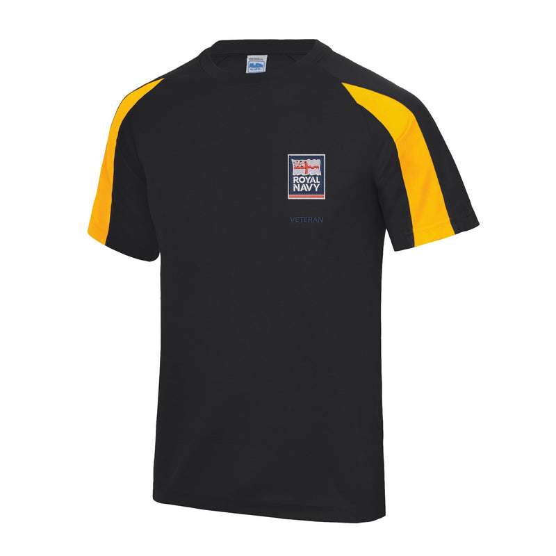 Royal Navy - Armed Forces Veteran Contrast Polyester T-Shirt