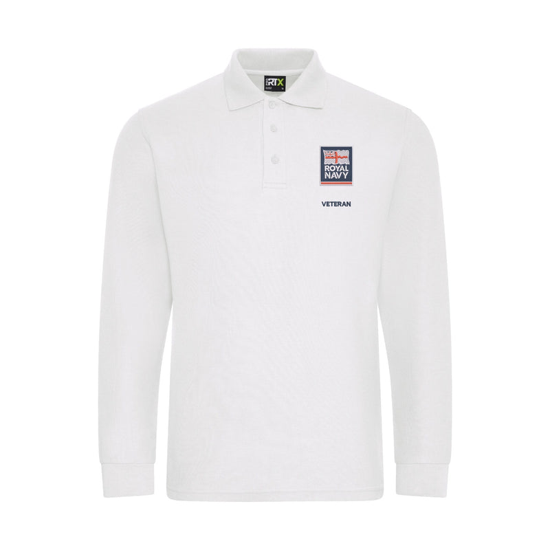Royal Navy - Armed Forces Veteran Long Sleeve Polo Shirt