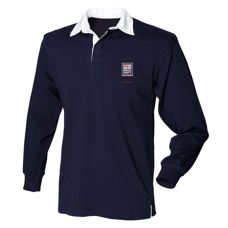Royal Navy - Armed Forces Veteran Front Row Long Sleeve Rugby Shirt