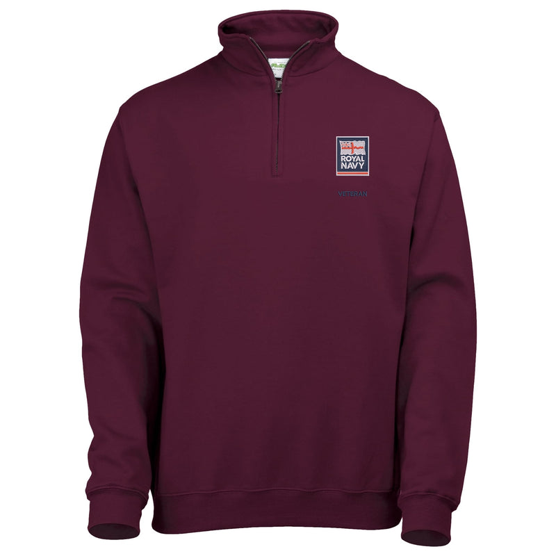 Royal Navy - Armed Forces Veteran Quarter Zip Sweatshirt