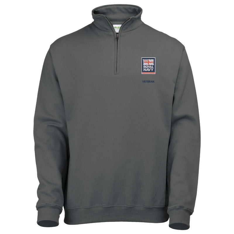 Royal Navy - Armed Forces Veteran Quarter Zip Sweatshirt