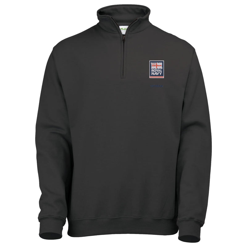 Royal Navy - Armed Forces Veteran Quarter Zip Sweatshirt