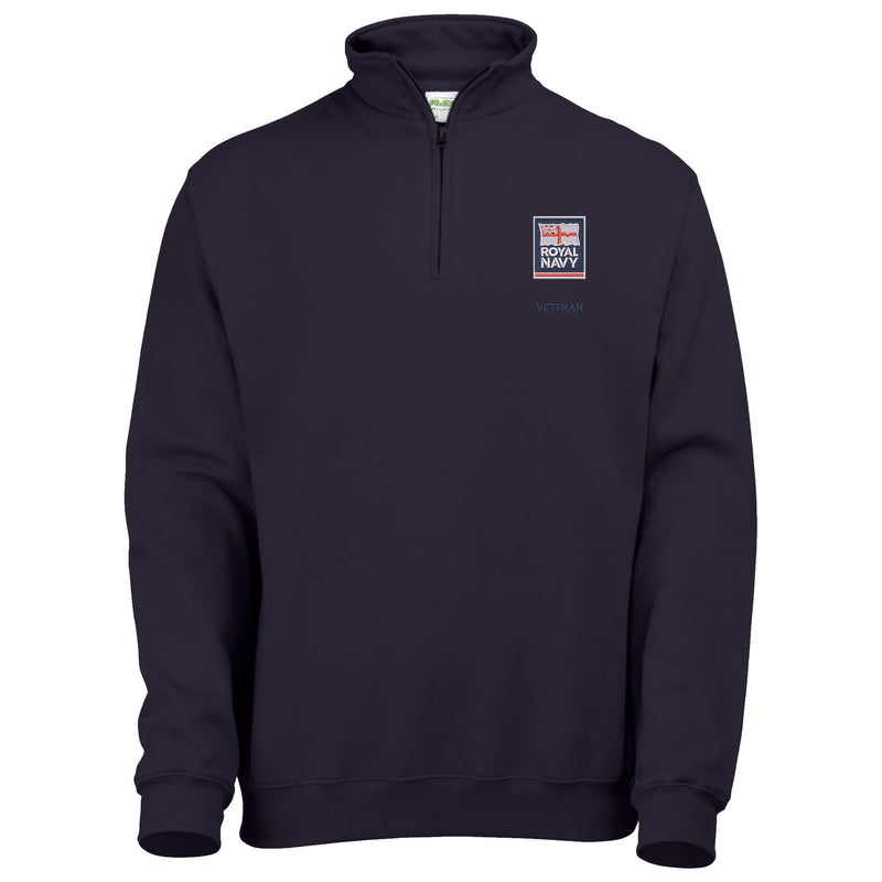 Royal Navy - Armed Forces Veteran Quarter Zip Sweatshirt