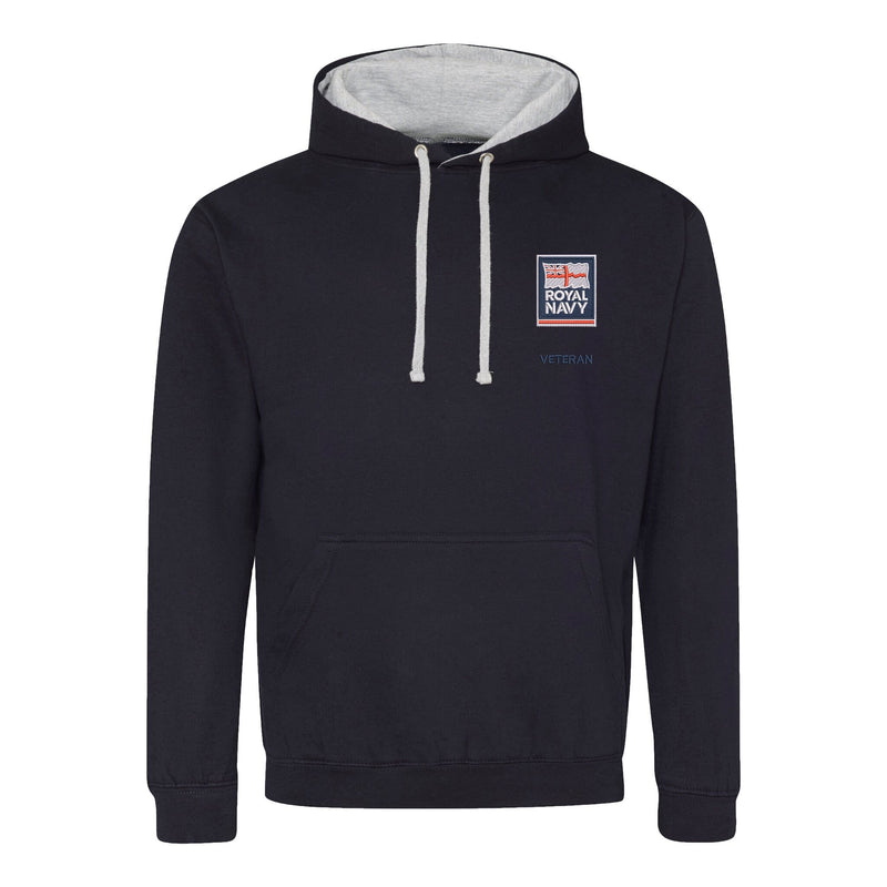 Royal Navy - Armed Forces Veteran Varsity Contrast Hoodie