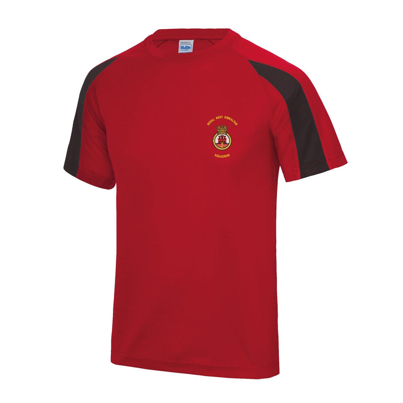 Royal Navy Gibraltar Squadron Contrast Polyester T-Shirt