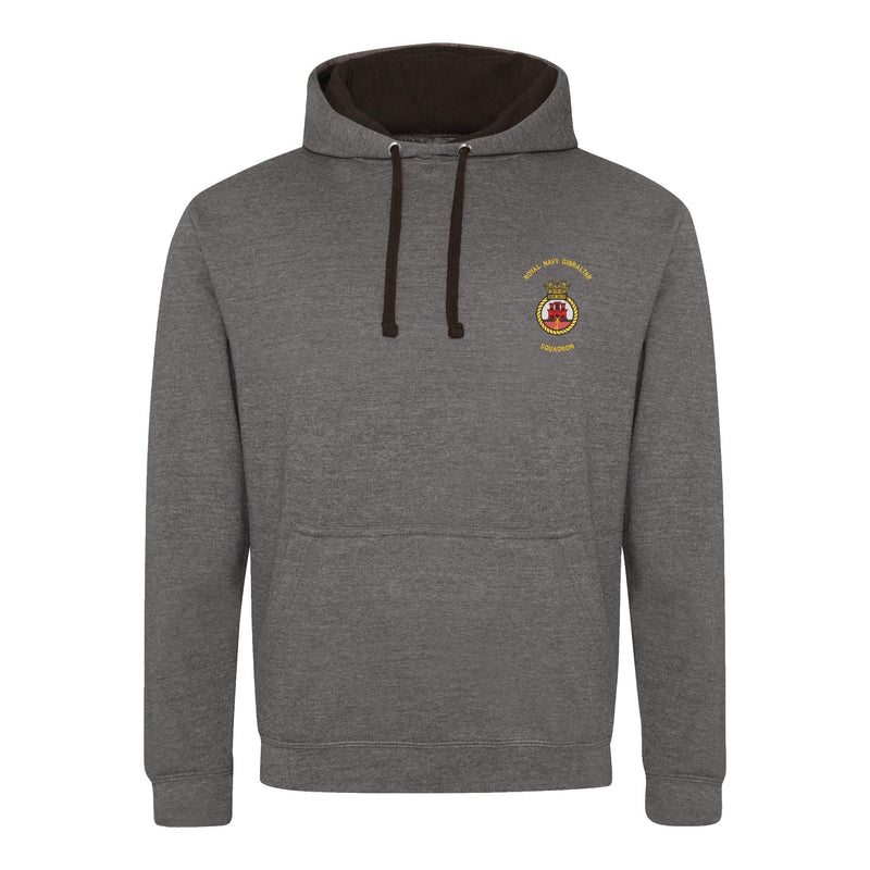 Royal Navy Gibraltar Squadron Varsity Contrast Hoodie