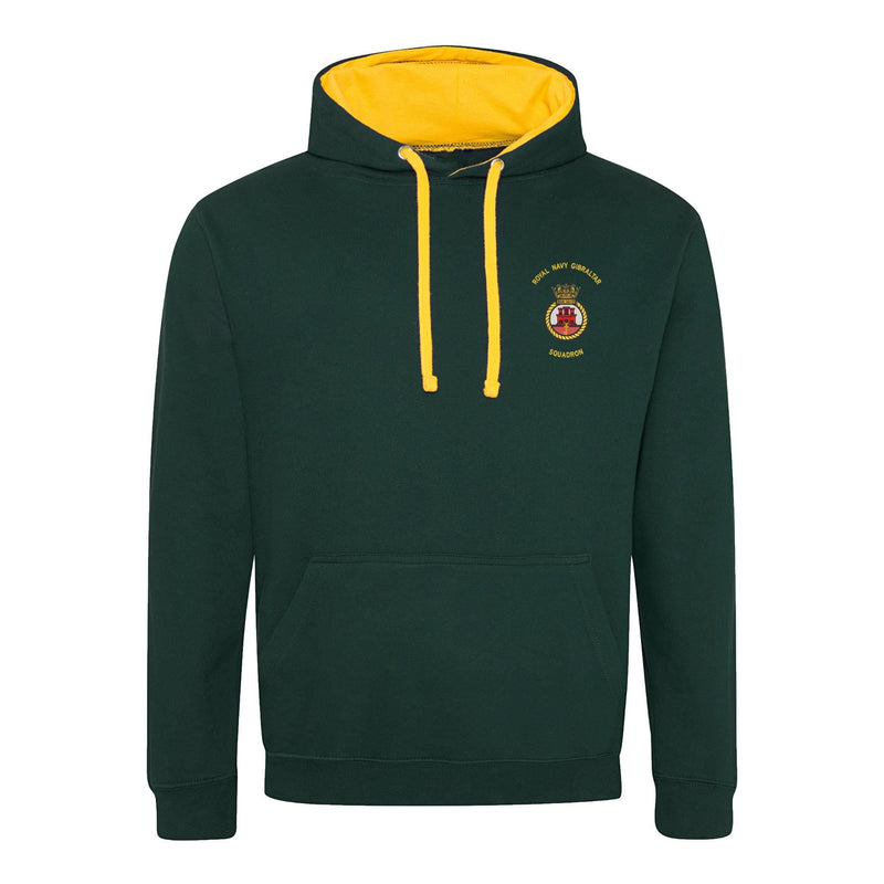 Royal Navy Gibraltar Squadron Varsity Contrast Hoodie