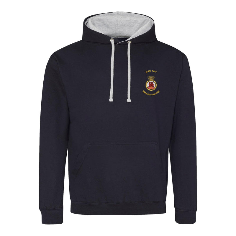 Royal Navy Gibraltar Squadron Varsity Contrast Hoodie