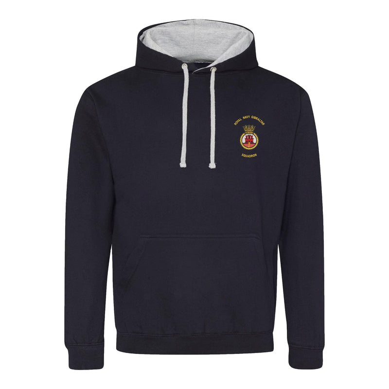 Royal Navy Gibraltar Squadron Varsity Contrast Hoodie