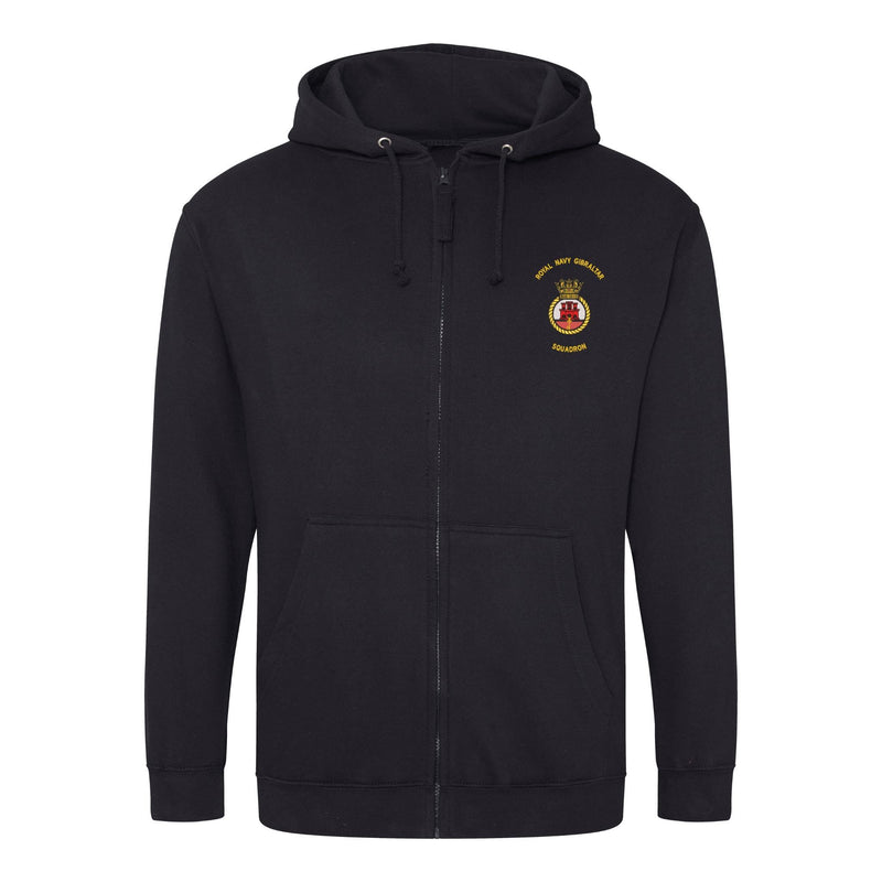 Royal Navy Gibraltar Squadron Zipped Hoodie