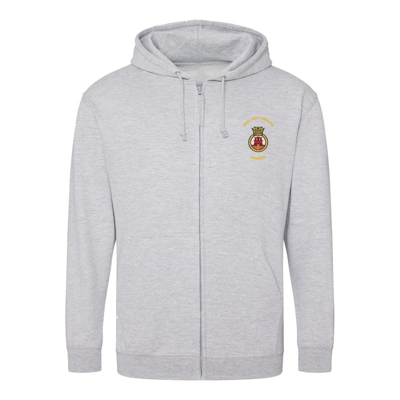Royal Navy Gibraltar Squadron Zipped Hoodie