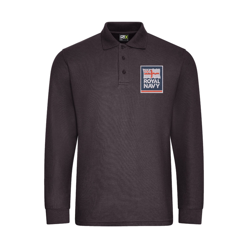 Royal Navy Long Sleeve Polo Shirt