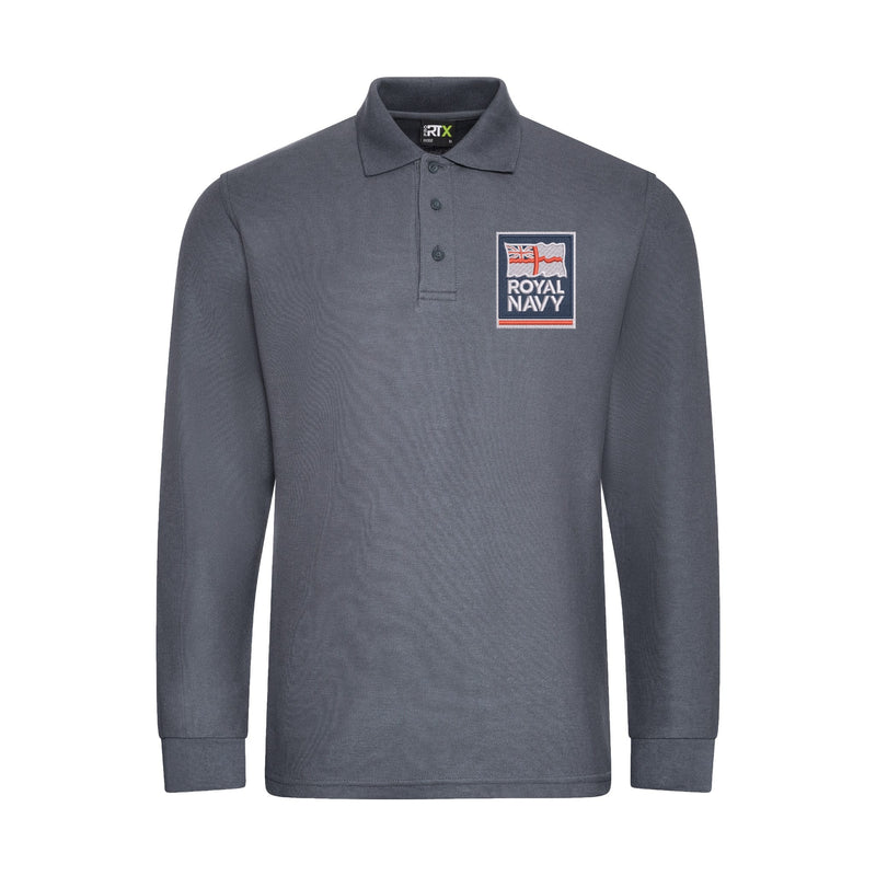 Royal Navy Long Sleeve Polo Shirt