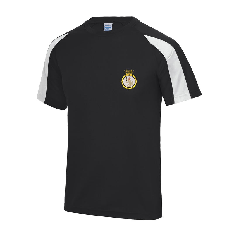 Royal Navy Police Crest Contrast Polyester T-Shirt