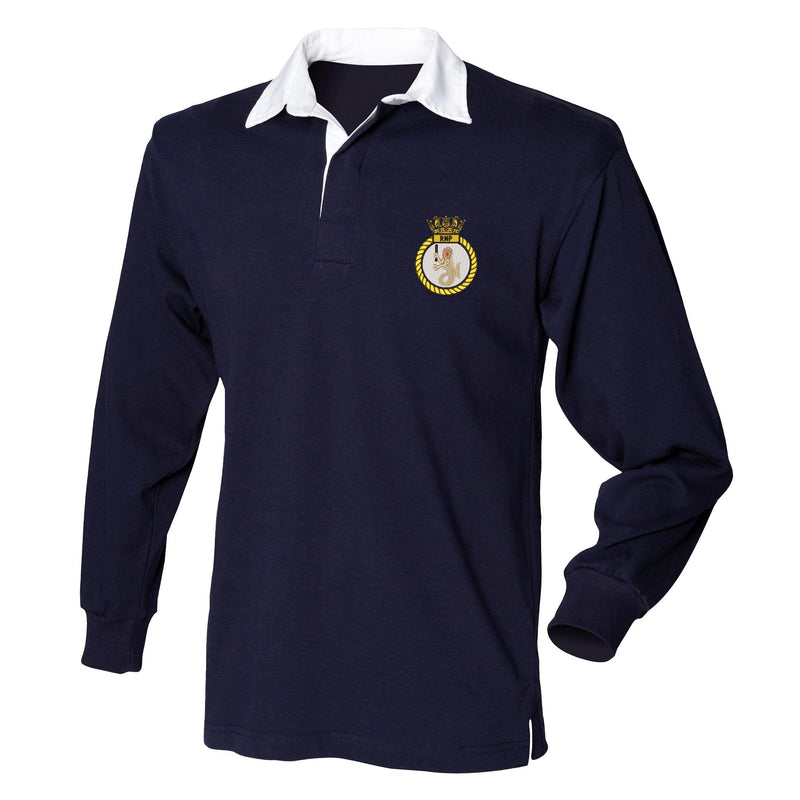 Royal Navy Police Crest Front Row Long Sleeve Rugby Shirt