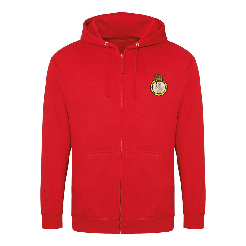 Royal Navy Police Crest Zipped Hoodie