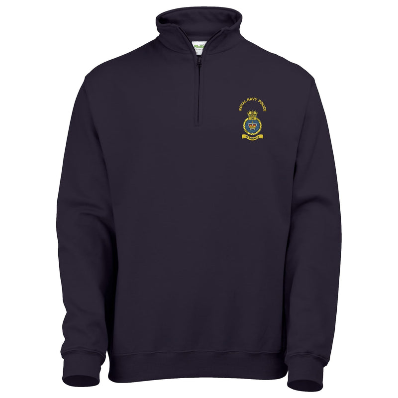 Royal Navy Police Quarter Zip Sweatshirt