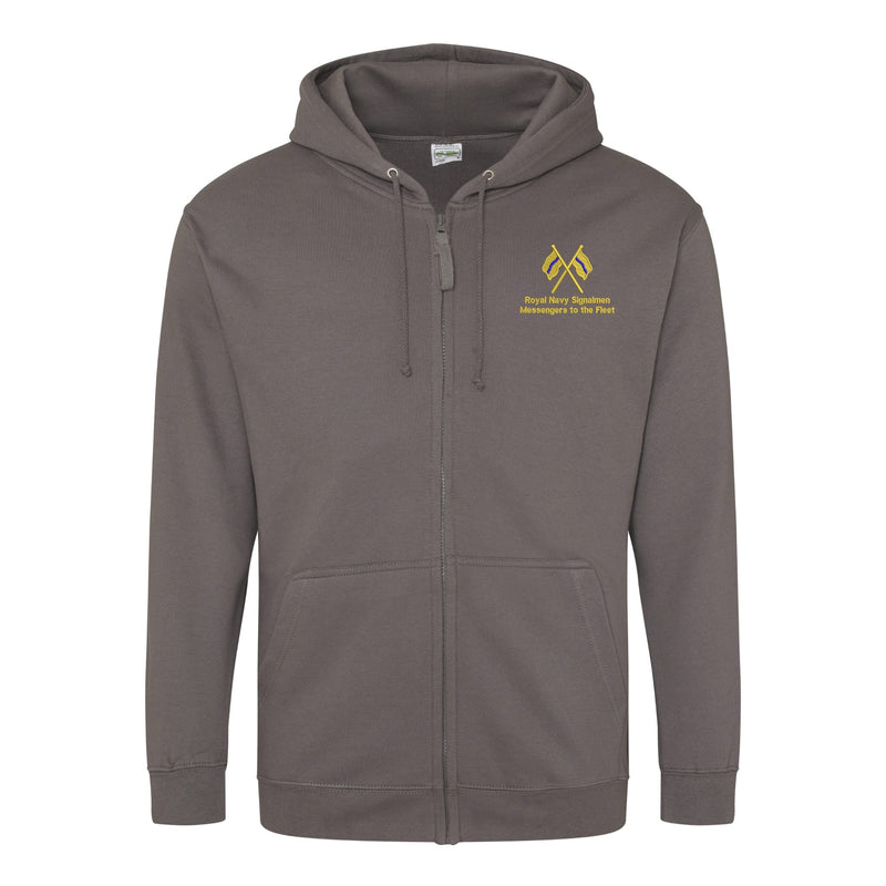 Royal Navy Signalmen Zipped Hoodie