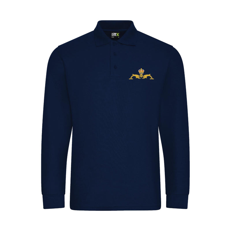 Royal Navy Submariner Long Sleeve Polo Shirt
