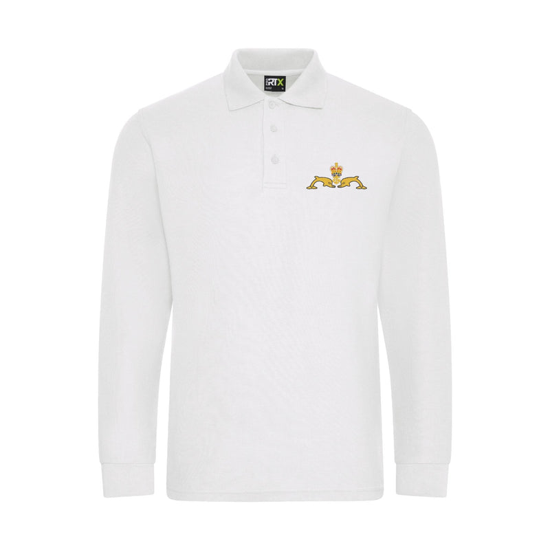 Royal Navy Submariner Long Sleeve Polo Shirt