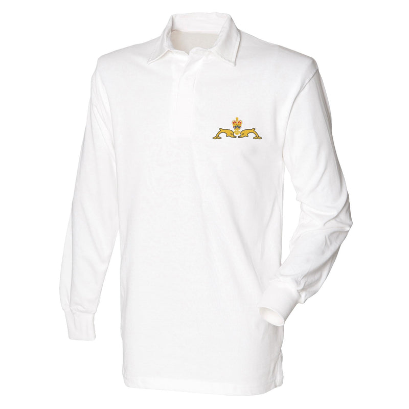 Navy Submariner Front Row Long Sleeve Rugby Shirt
