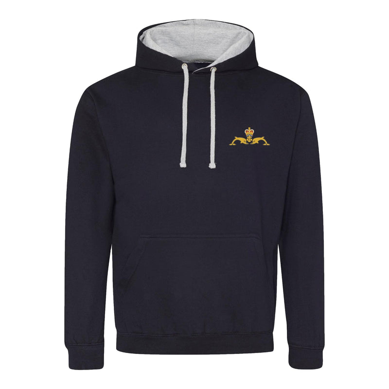 Royal Navy Submariner Varsity Contrast Hoodie
