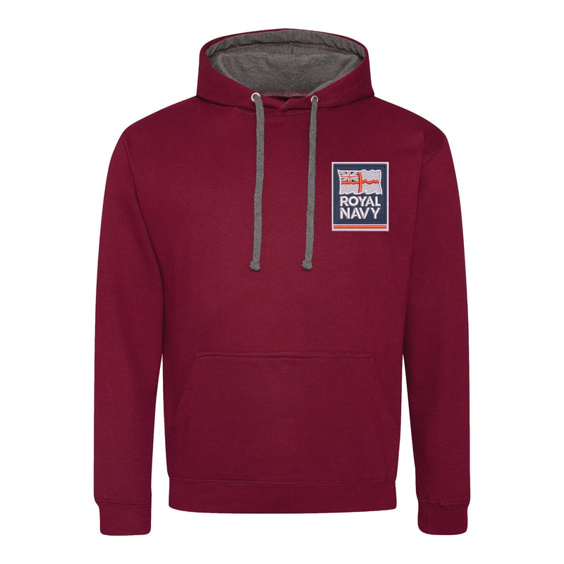 Royal Navy Varsity Contrast Hoodie