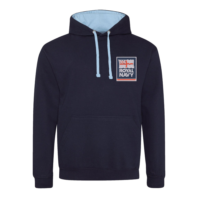 Royal Navy Varsity Contrast Hoodie
