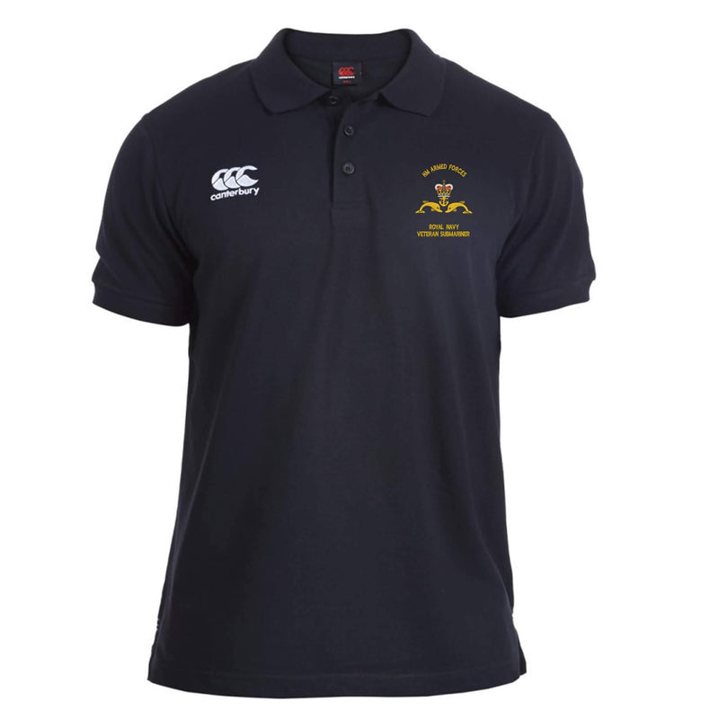Royal Navy Veteran Submariner Canterbury Rugby Polo