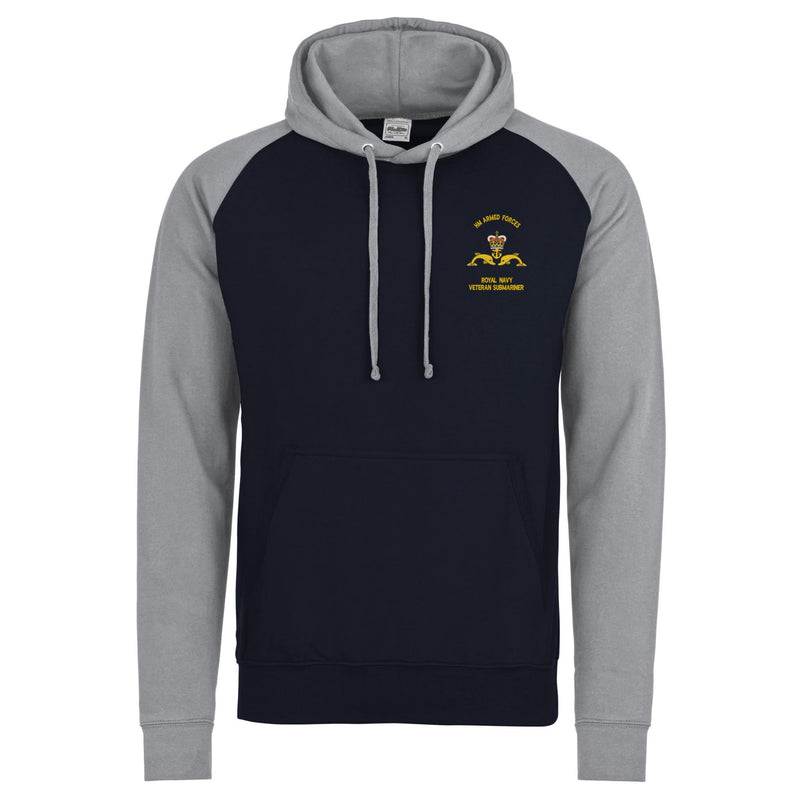 Royal Navy Veteran Submariner Contrast Hoodie